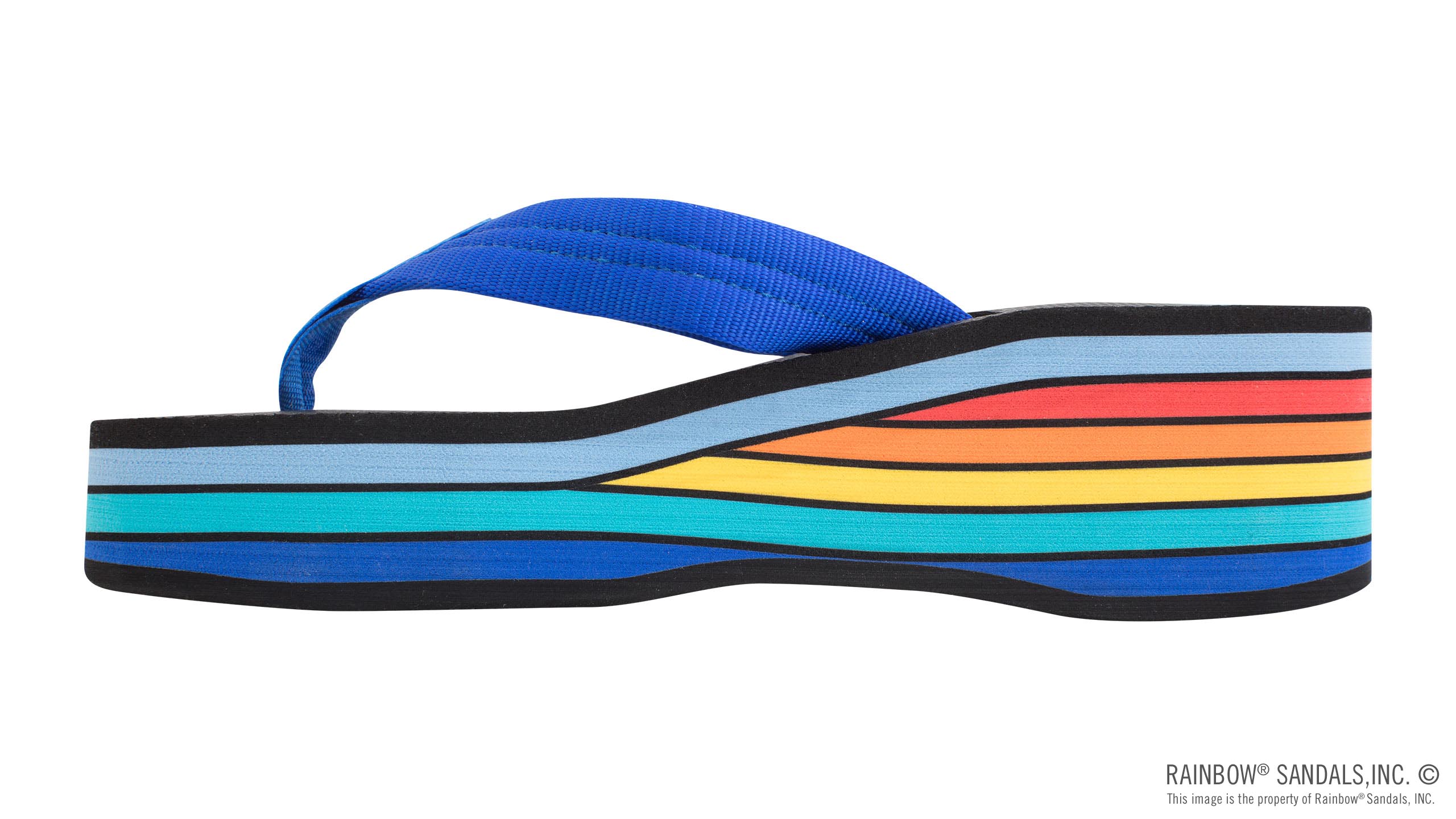 RH取扱 厚底【RAINBOW SANDALS】EVA入りストラップ付6層ウェッジ 1006RP00_LADIES - Rainbow Sandals