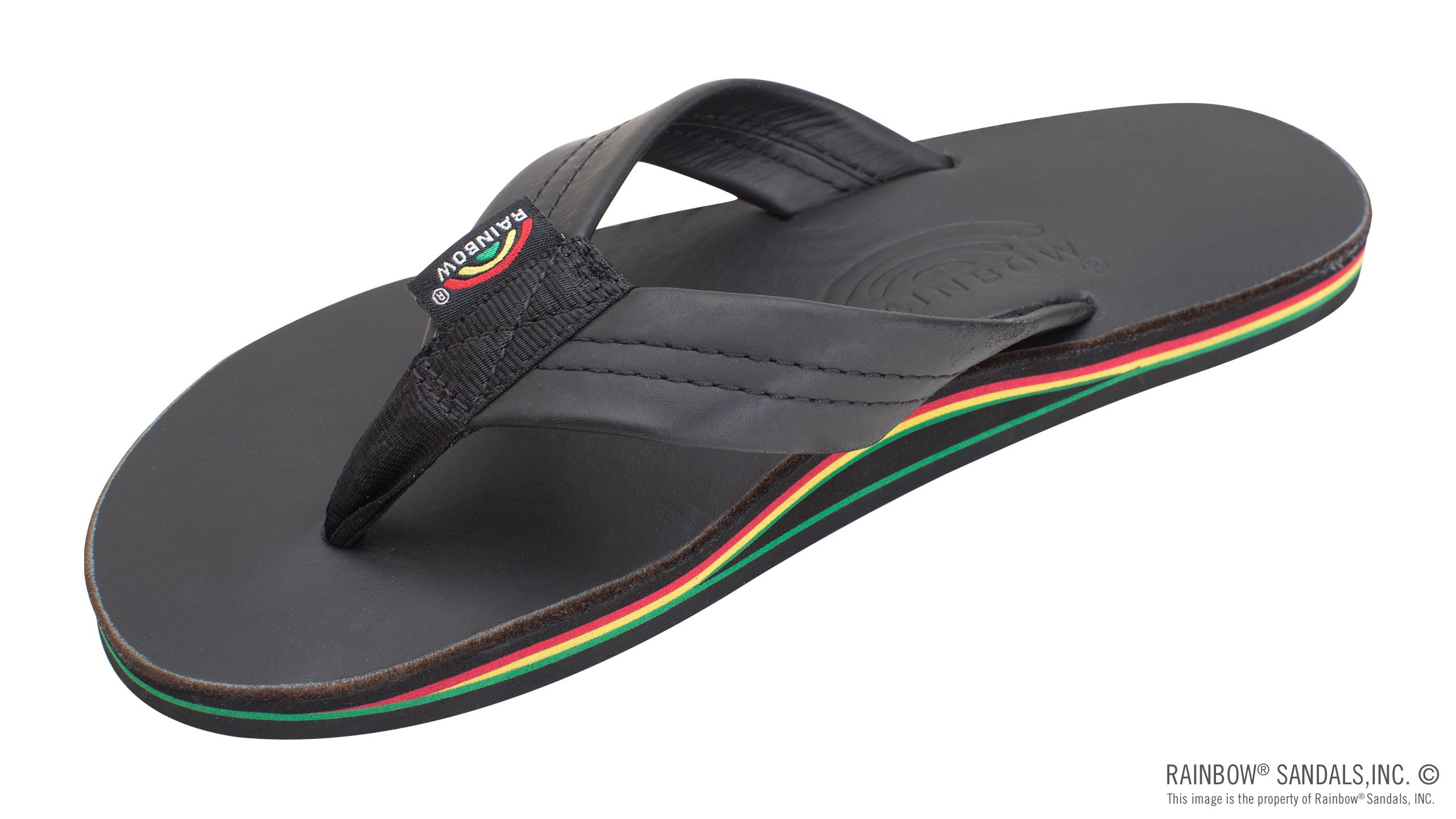 USA製 Rainbow Sandals シングルレイヤー ブラック RASTALTH_LADIES - Rainbow Sandals
