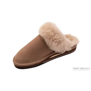 Sunset Snugs2 - Leather Upper, Fleece Lined Slipper Double Layer Arch
